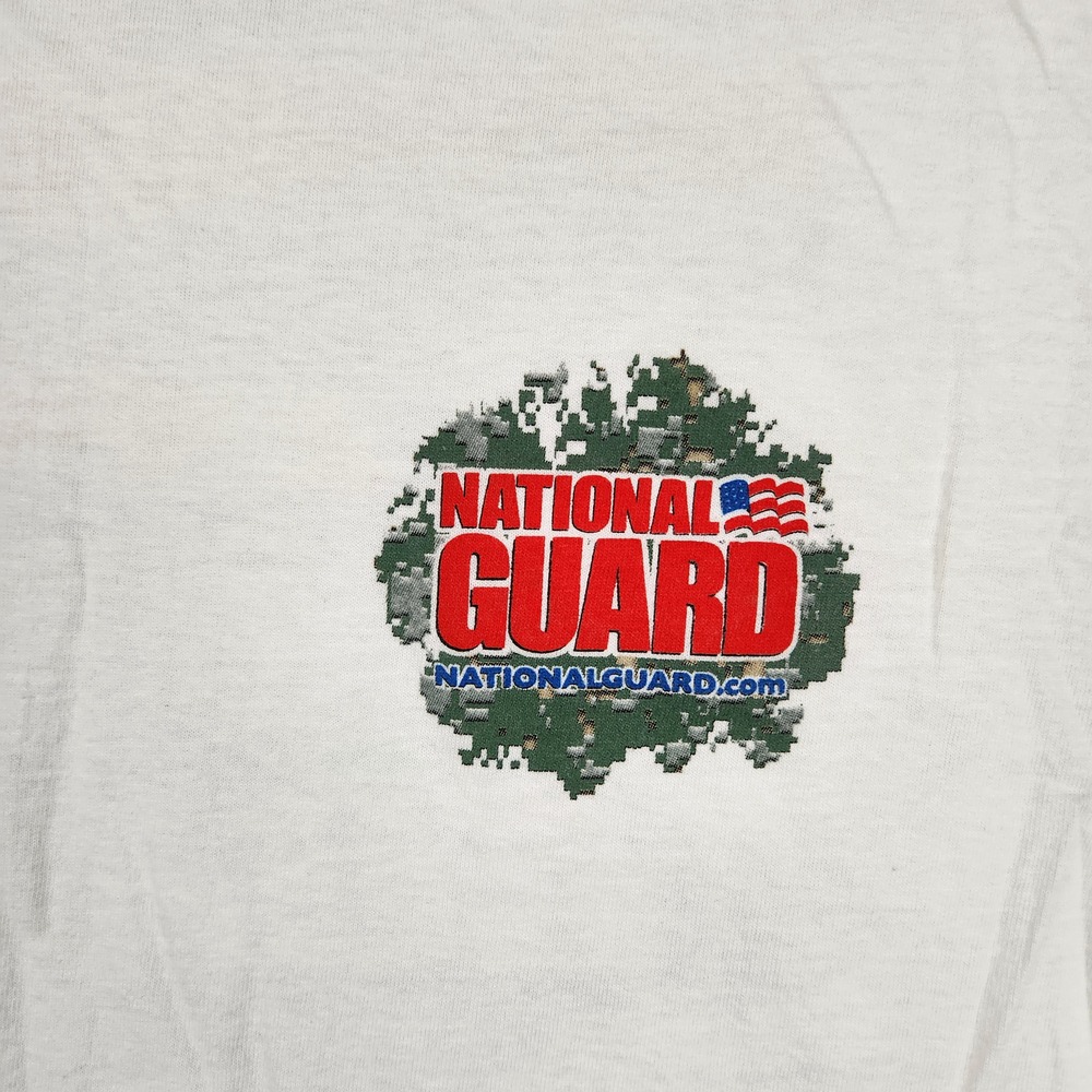 National Guard Dale Jr Shirt Mens Medium White 88 NASCAR Racing Graphic Logo